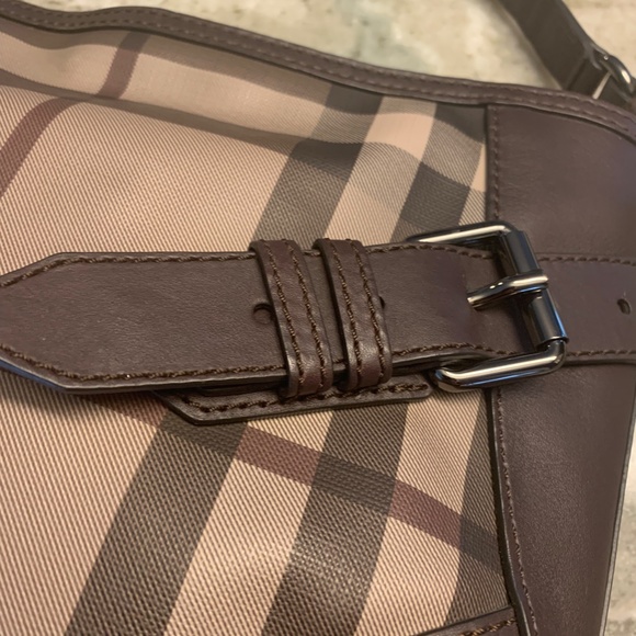 Burberry Handbags - Burberry Smoked Check Waltham Crossbody with handle. New!